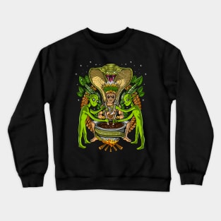 Ayahuasca Shaman Aliens Crewneck Sweatshirt